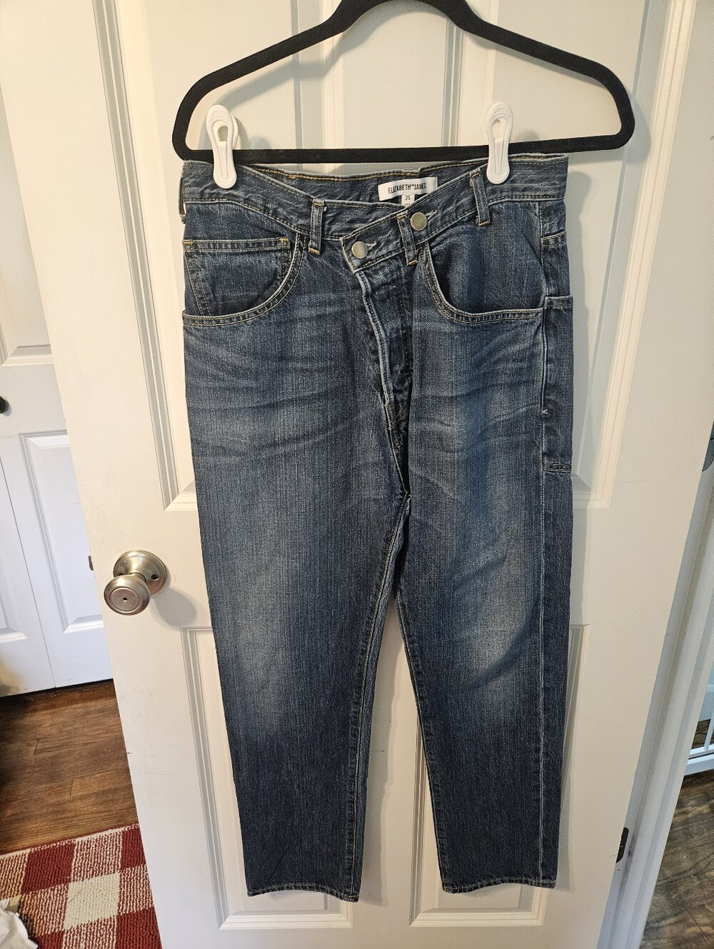 Elizabeth And James Asymetric Straight Leg Jean